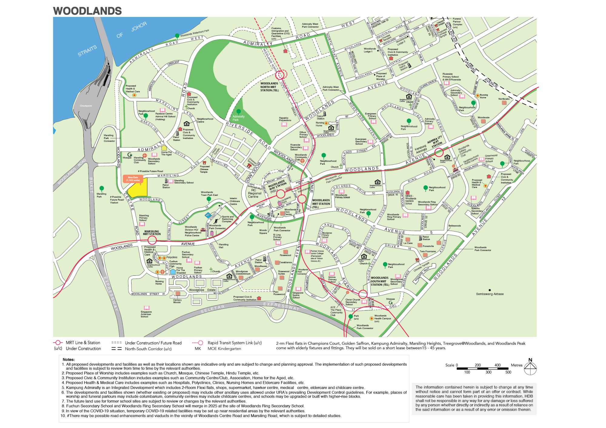 Map of Woodlands